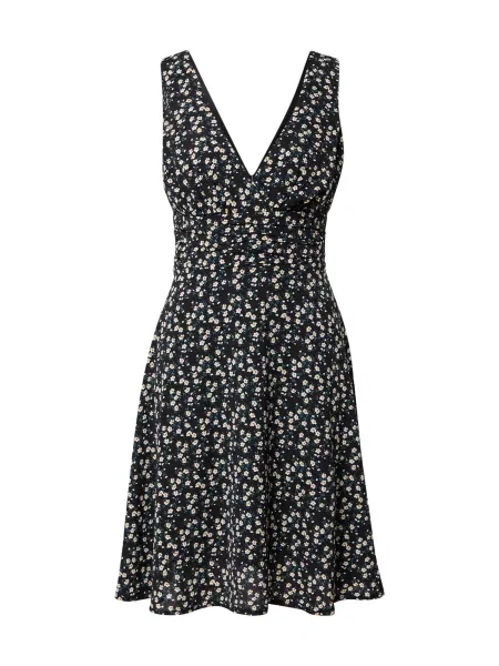 SISTERS POINT Rochie de vară GABBI negru galben auriu / verde petrol alb