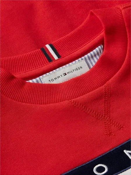 Bluza dziecięca Tommy Hilfiger czerwona