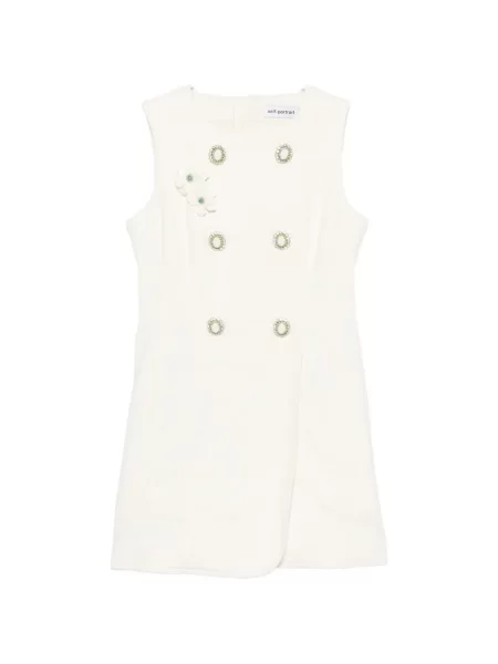 Rochie mini Self-portrait cu două rânduri de nasturi