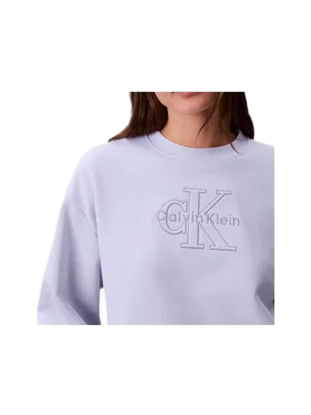 Calvin Klein Jeans Mikina levanduľová fialová