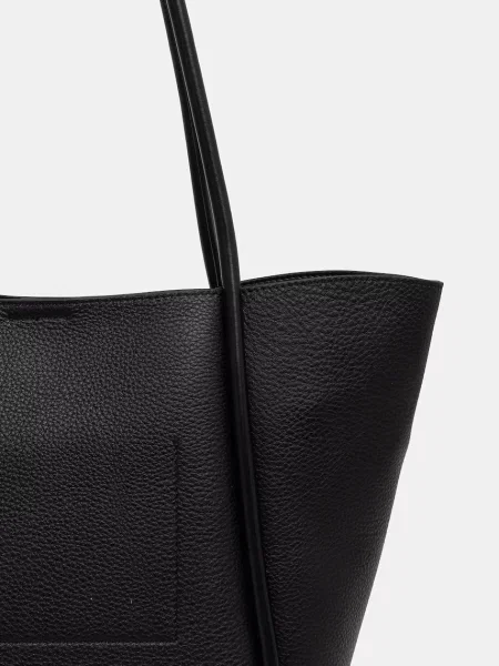 Karl Lagerfeld torebka shopper skórzana K/AUTOGRAPH czarna