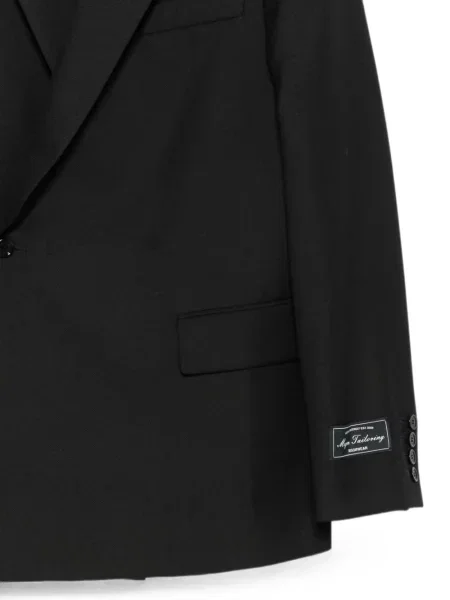 Sacou Msgm cu două rânduri de nasturi cu autograf negru