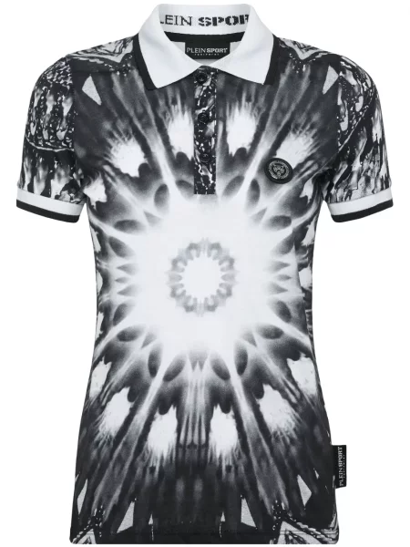 Polo Plein Sport z nadrukiem czarne