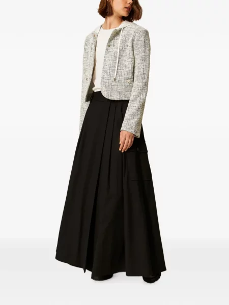 Fustă Twinset de flanelă plic negru