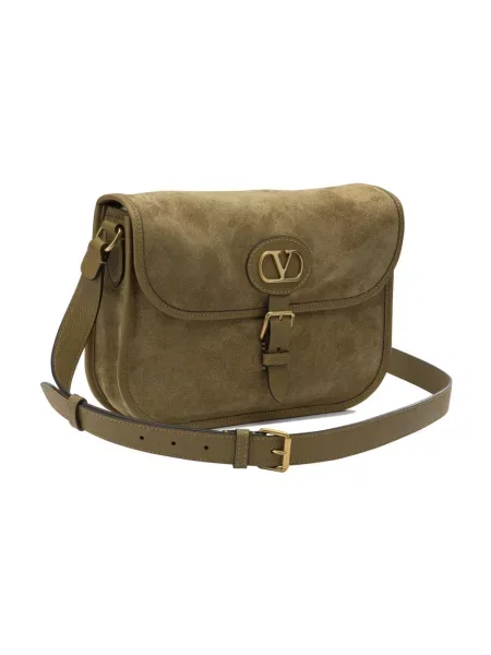 Torebka crossbody Valentino Garavani skórzana brązowa