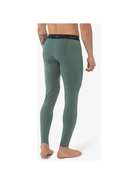 Legginsy termoaktywne SUPER.NATURAL zielone