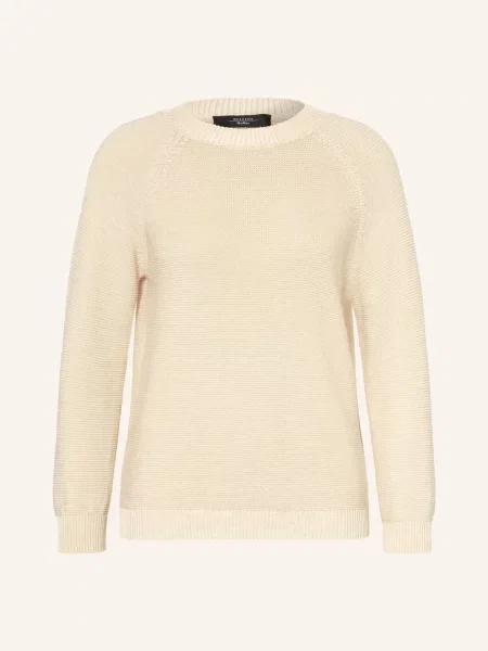 Weekend Max Mara Sweter Aere weiss beżowy