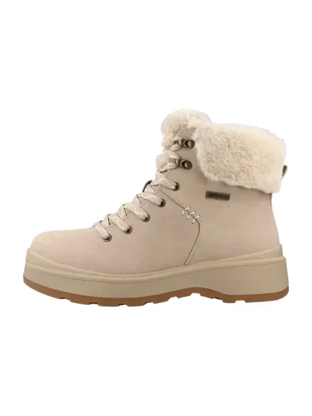 Šnurovacie čižmy Skechers béžová