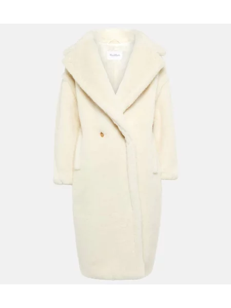 Plašč Max Mara iz alpake črna