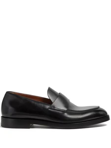 Pantofi loafer Zegna din piele negru