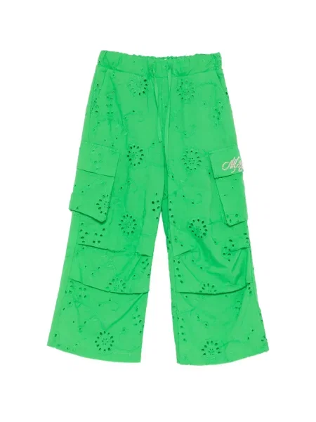 Spodnie cargo dziecięce Msgm zielone