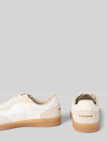 Sneakersy z Mieszanka skóry i tkaniny Model Park' Hoff białe