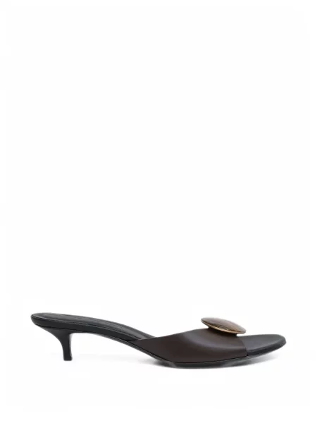Papuci tip mules Christopher Esber din piele maro