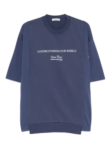 Tricou Undercover cu imagine albastru