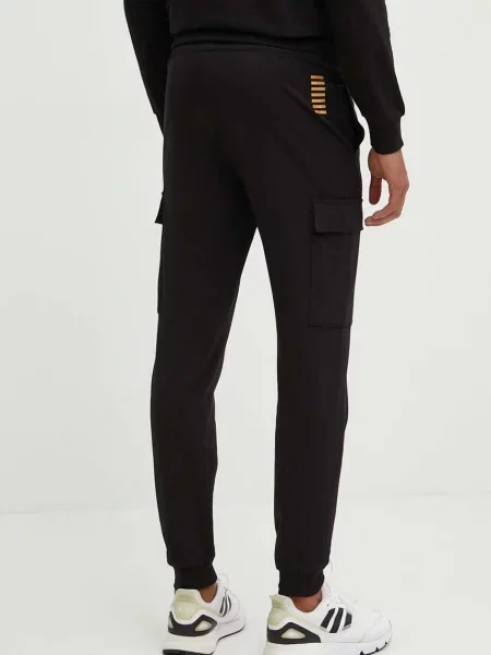 Спортивні штани Emporio Armani з принтом чорний