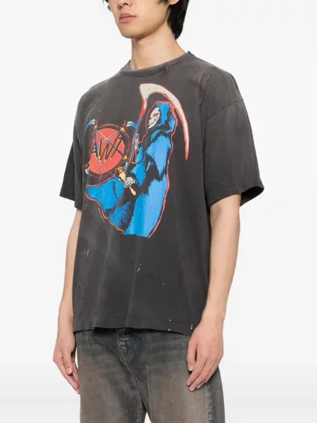 Tricou Saint Mxxxxxx cu imagine negru