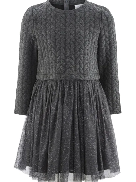 Happy girls Rochie metalic gri