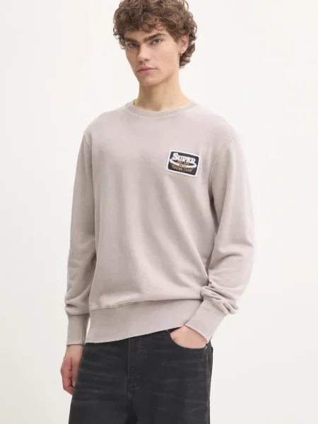 Суитчър Superdry с апликация бежово