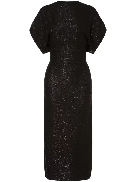 Rochie midi Philosophy Di Lorenzo Serafini tricotate până la genunchi de costum negru