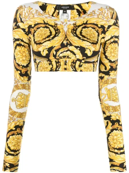 Top Versace cu imagine alb