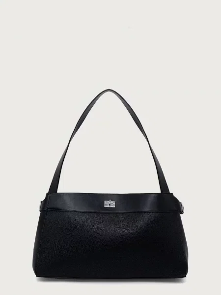 Calvin Klein Geantă Mix Media Work Tote negru