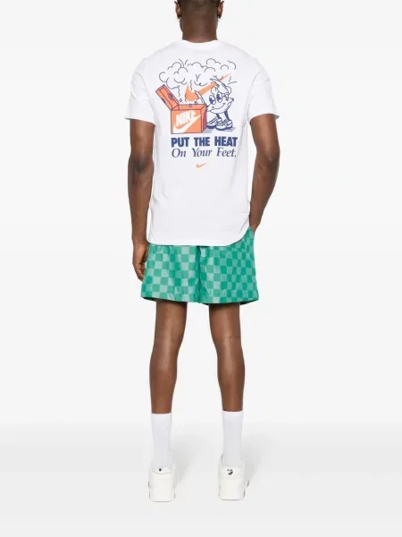 Haftowane sneakersy Nike Dunk z kapturem czerwone