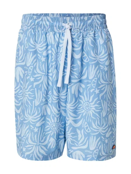 ELLESSE Pantaloni SCORCHANO albastru deschis alb