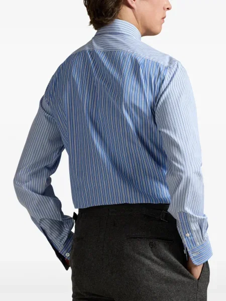 Ριγέ polo Polo Ralph Lauren με κουκούλα με αυτόγραφο λευκό