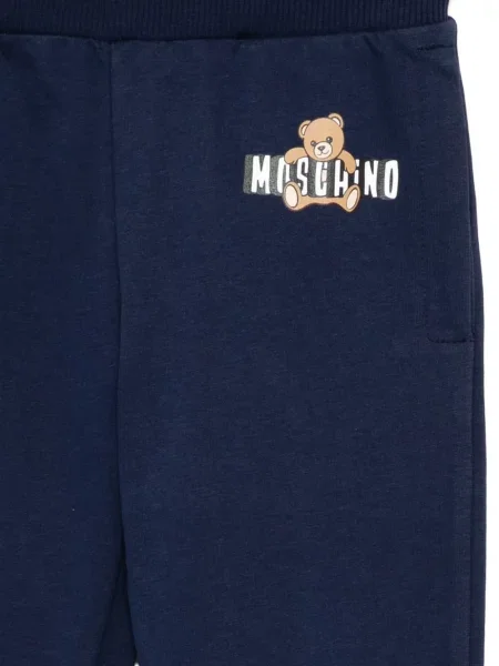 Spodnie dziecięce Moschino niebieskie