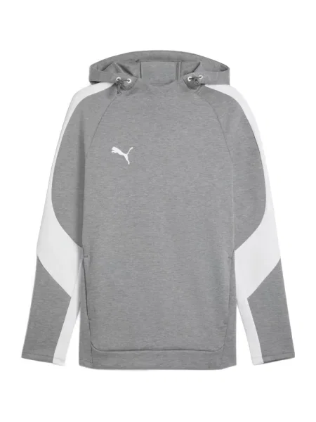 PUMA Športna majica TeamEVOSTRIPE / svetlo siva