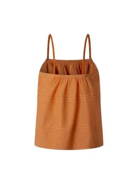 Top Pepe Jeans pomarańczowy