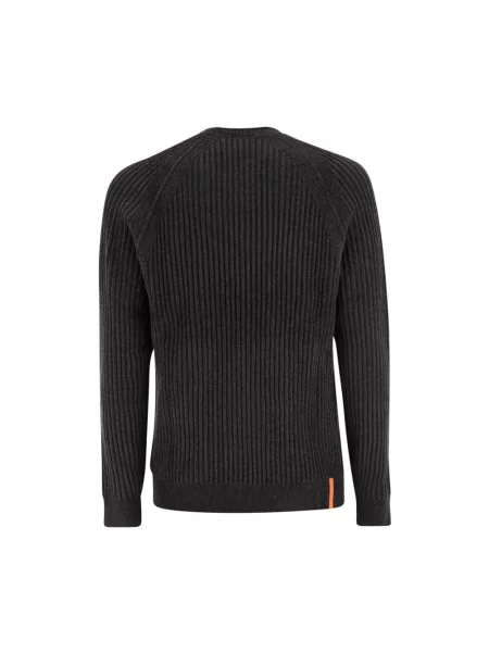 Sweter Rrd w jednolitym kolorze z dżerseju szary