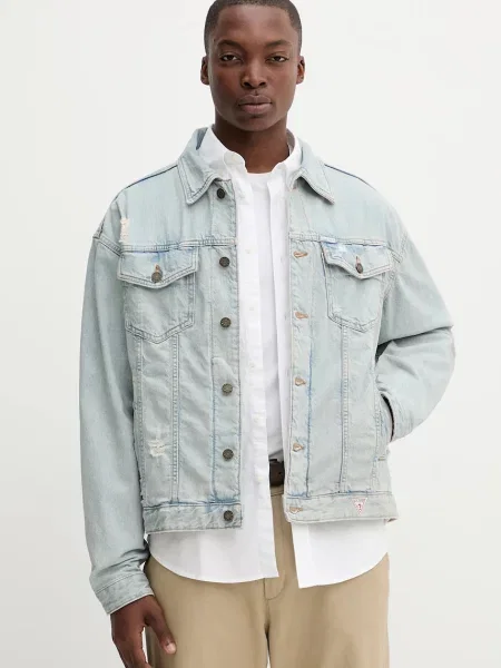 Τζιν μπουφάν Guess Jeans μπλε