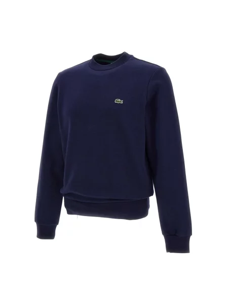 Lacoste bluza z bawełną niebieska