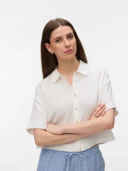VERO MODA Bluza VMNATALI' bela