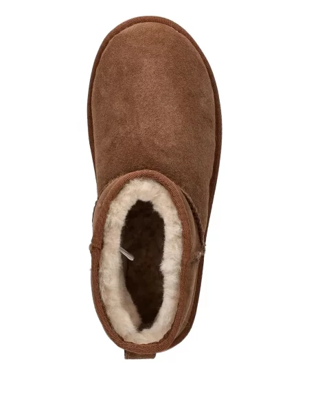 Botine Emu Australia din piele de căprioară cu platformă maro