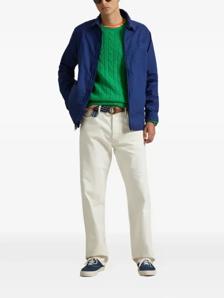 Șapcă Polo Ralph Lauren cu broderie din țesătură twill în carouri albastru