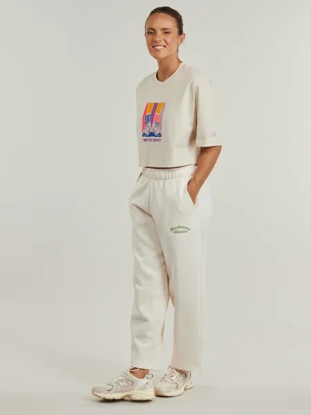 Tricou New Balance cu gradient bej