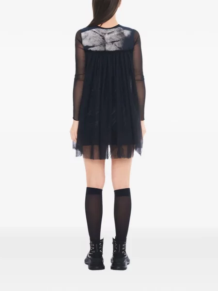 Rochie mini Tessitura din tul negru