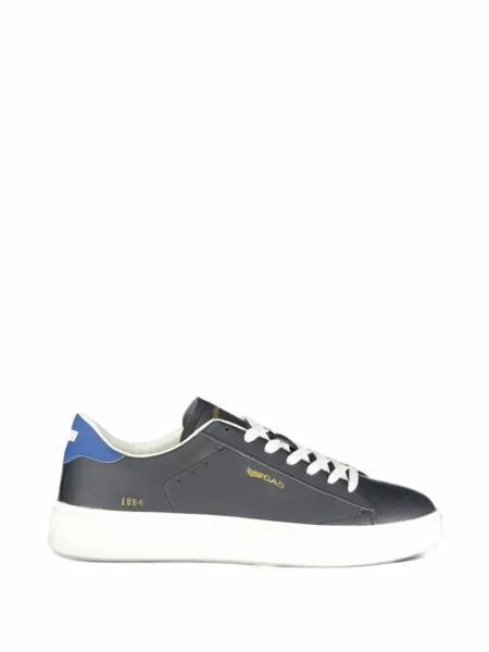 Sneakerși Gas cu șireturi cu imagine din dantelă albastru