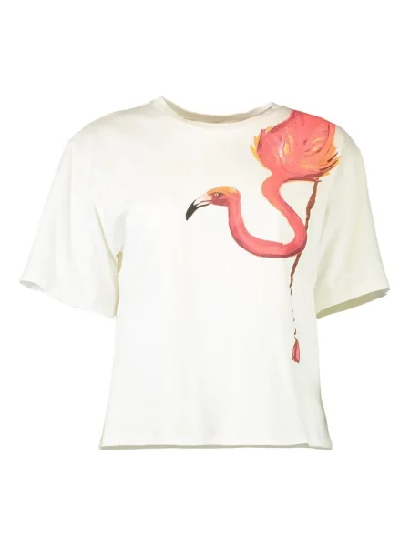 Tricou Le Superbe cu imagine alb