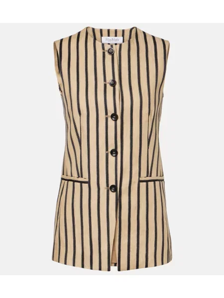 Top Max Mara de in cu dungi maro