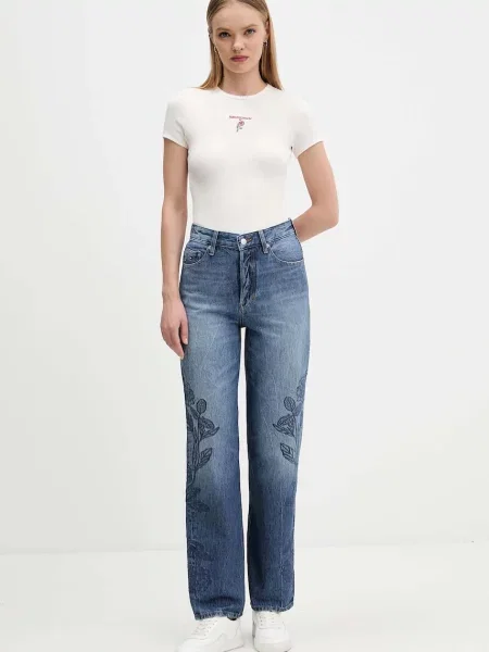 Tommy Jeans Tričko béžové