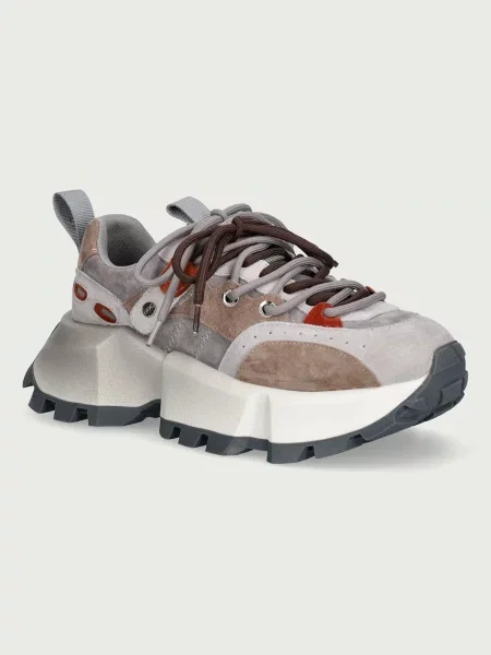 Goe sneakers pentru femei din piele întoarsă gri