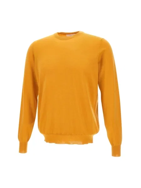 Sweter Filippo De Laurentiis wełniany żółty