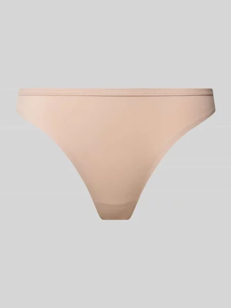 Stringi z elastycznym pasem Calvin Klein Underwear różowe