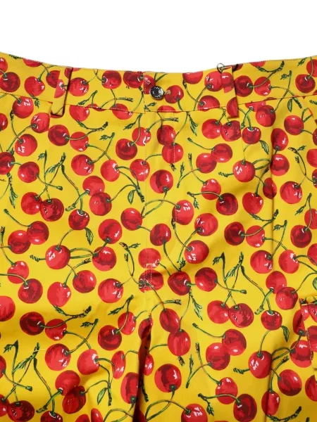 Pantaloni scurți cargo Dolce & Gabbana cu imagine galben