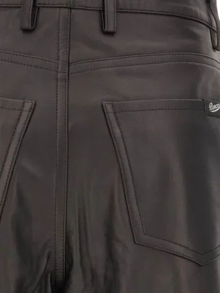 Pantaloni Pence din piele maro