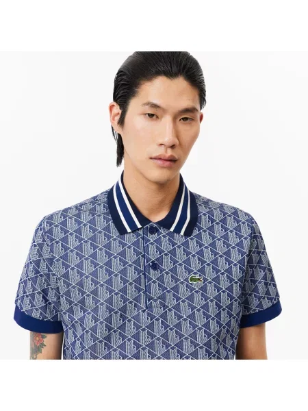Поло Lacoste синее