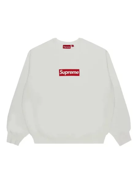 Hanorac crewneck Supreme alb